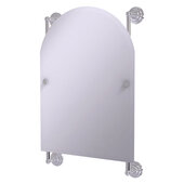  Prestige Que New Collection Arched Top Frameless Rail Mounted Mirror in Polished Chrome, 21'' W x 3-13/16'' D x 32'' H