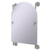  Prestige Que New Collection Arched Top Frameless Rail Mounted Mirror in Satin Nickel, 21'' W x 3-13/16'' D x 32'' H