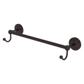  Prestige Que New Collection 18'' Towel Bar with Integrated Hooks in Antique Bronze, 20'' W x 6'' D x 4-1/2'' H