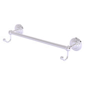  Prestige Que New Collection 18'' Towel Bar with Integrated Hooks in Polished Chrome, 20'' W x 6'' D x 4-1/2'' H