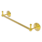  Prestige Que New Collection 24'' Towel Bar with Integrated Peg Hooks in Polished Brass, 26-1/4'' W x 3-13/16'' D x 3-5/16'' H