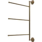  Prestige Que New Collection 3 Swing Arm Vertical 28 Inch Towel Bar, Brushed Bronze