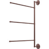  Prestige Que New Collection 3 Swing Arm Vertical 28 Inch Towel Bar, Antique Copper