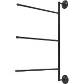  Prestige Que New Collection 3 Swing Arm Vertical 28 Inch Towel Bar, Oil Rubbed Bronze