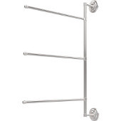  Prestige Que New Collection 3 Swing Arm Vertical 28 Inch Towel Bar, Polished Chrome