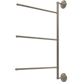  Prestige Que New Collection 3 Swing Arm Vertical 28 Inch Towel Bar, Antique Pewter