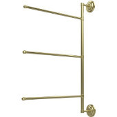  Prestige Que New Collection 3 Swing Arm Vertical 28 Inch Towel Bar, Satin Brass