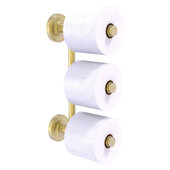  Prestige Regal Collection 3-Roll Reserve Roll Toilet Paper Holder in Satin Brass, 3'' W x 7-5/8'' D x 14-3/8'' H
