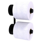  Prestige Regal Collection 2-Roll Reserve Roll Toilet Paper Holder in Matte Black, 6-3/8'' W x 3'' D x 8-1/2'' H