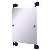  Prestige Regal Collection Rectangular Frameless Rail Mounted Mirror in Oil Rubbed Bronze, 21'' W x 3-13/16'' D x 33'' H
