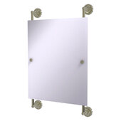  Prestige Regal Collection Rectangular Frameless Rail Mounted Mirror in Polished Nickel, 21'' W x 3-13/16'' D x 33'' H