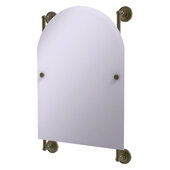  Prestige Regal Collection Arched Top Frameless Rail Mounted Mirror in Antique Brass, 21'' W x 3-13/16'' D x 32'' H