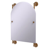  Prestige Regal Collection Arched Top Frameless Rail Mounted Mirror in Brushed Bronze, 21'' W x 3-13/16'' D x 32'' H