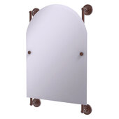  Prestige Regal Collection Arched Top Frameless Rail Mounted Mirror in Antique Copper, 21'' W x 3-13/16'' D x 32'' H