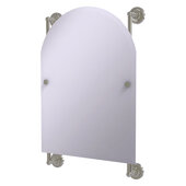  Prestige Regal Collection Arched Top Frameless Rail Mounted Mirror in Satin Nickel, 21'' W x 3-13/16'' D x 32'' H