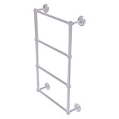  Prestige Regal Collection 4-Tier 24'' Ladder Towel Bar with Dotted Detail in Satin Chrome, 24'' W x 5-3/8'' D x 34-7/8'' H