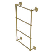  Prestige Regal Collection 4-Tier 24'' Ladder Towel Bar with Dotted Detail in Unlacquered Brass, 24'' W x 5-3/8'' D x 34-7/8'' H