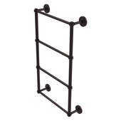 Prestige Regal Collection 4-Tier 24'' Ladder Towel Bar with Grooved Detail in Antique Bronze, 24'' W x 5-3/8'' D x 34-7/8'' H