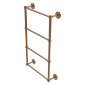  Prestige Regal Collection 4-Tier 24'' Ladder Towel Bar with Grooved Detail in Brushed Bronze, 24'' W x 5-3/8'' D x 34-7/8'' H