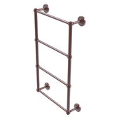  Prestige Regal Collection 4-Tier 24'' Ladder Towel Bar with Grooved Detail in Antique Copper, 24'' W x 5-3/8'' D x 34-7/8'' H