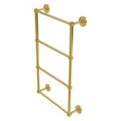  Prestige Regal Collection 4-Tier 24'' Ladder Towel Bar with Grooved Detail in Polished Brass, 24'' W x 5-3/8'' D x 34-7/8'' H
