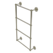  Prestige Regal Collection 4-Tier 24'' Ladder Towel Bar with Grooved Detail in Polished Nickel, 24'' W x 5-3/8'' D x 34-7/8'' H