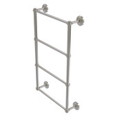  Prestige Regal Collection 4-Tier 24'' Ladder Towel Bar with Grooved Detail in Satin Nickel, 24'' W x 5-3/8'' D x 34-7/8'' H