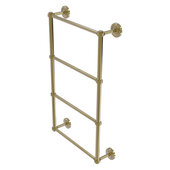  Prestige Regal Collection 4-Tier 36'' Ladder Towel Bar with Grooved Detail in Unlacquered Brass, 36'' W x 5-3/8'' D x 34-7/8'' H