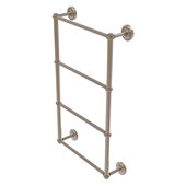  Prestige Regal Collection 4-Tier 24'' Ladder Towel Bar with Twisted Detail in Antique Pewter, 24'' W x 5-3/8'' D x 34-7/8'' H