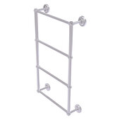  Prestige Regal Collection 4-Tier 24'' Ladder Towel Bar with Twisted Detail in Satin Chrome, 24'' W x 5-3/8'' D x 34-7/8'' H