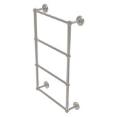  Prestige Regal Collection 4-Tier 24'' Ladder Towel Bar with Twisted Detail in Satin Nickel, 24'' W x 5-3/8'' D x 34-7/8'' H