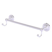  Prestige Regal Collection 18'' Towel Bar with Integrated Hooks in Satin Chrome, 20'' W x 6'' D x 4-1/2'' H