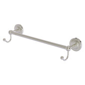  Prestige Regal Collection 18'' Towel Bar with Integrated Hooks in Satin Nickel, 20'' W x 6'' D x 4-1/2'' H