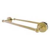  Prestige Regal Collection 18'' Back to Back Shower Door Towel Bar in Unlacquered Brass, 21'' W x 7-13/16'' D x 3'' H