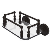  Prestige Regal Collection Wall Mounted Glass Guest Towel Tray in Oil Rubbed Bronze, 10-1/4'' W x 8'' D x 5'' H