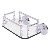  Prestige Regal Collection Wall Mounted Glass Guest Towel Tray in Polished Chrome, 10-1/4'' W x 8'' D x 5'' H