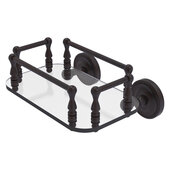  Prestige Regal Collection Wall Mounted Glass Guest Towel Tray in Venetian Bronze, 10-1/4'' W x 8'' D x 5'' H