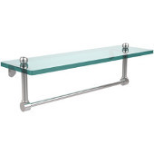  Prestige Regal Collection 16'' Glass Shelf w/Towel Bar, Standard Finish, Polished Chrome