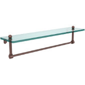  Prestige Regal Collection 22'' Glass Shelf w/Towel Bar, Premium Finish, Antique Copper