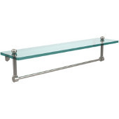  Prestige Regal Collection 22'' Glass Shelf w/Towel Bar, Premium Finish, Satin Nickel