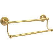  Prestige Regal Collection 18 Inch Double Towel Bar, Unlacquered Brass