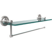  Prestige Regal Collection Paper Towel Holder with 16 Inch Glass Shelf, Polished Chrome