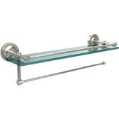  Prestige Regal Collection Paper Towel Holder with 16 Inch Gallery Glass Shelf, Polished Nickel