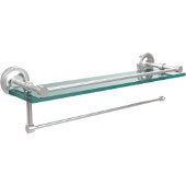  Prestige Regal Collection Paper Towel Holder with 16 Inch Gallery Glass Shelf, Satin Chrome