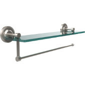  Prestige Regal Collection Paper Towel Holder with 22 Inch Glass Shelf, Satin Nickel