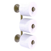  Que New Collection 3-Roll Reserve Roll Toilet Paper Holder in Antique Brass, 3'' W x 7-5/8'' D x 14-3/8'' H