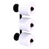  Que New Collection 3-Roll Reserve Roll Toilet Paper Holder in Matte Black, 3'' W x 7-5/8'' D x 14-3/8'' H