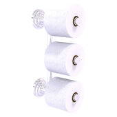  Que New Collection 3-Roll Reserve Roll Toilet Paper Holder in Satin Chrome, 3'' W x 7-5/8'' D x 14-3/8'' H