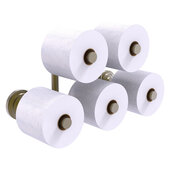  Que New Collection 5-Roll Reserve Roll Toilet Paper Holder in Antique Brass, 15-5/16'' W x 7-1/2'' D x 7-11/16'' H