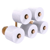  Que New Collection 5-Roll Reserve Roll Toilet Paper Holder in Brushed Bronze, 15-5/16'' W x 7-1/2'' D x 7-11/16'' H
